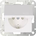 Miniatyrbild 1 av 2: Kopp 1x Insats Vägguttag lock HK 07 Renvit 940129002 1 st
