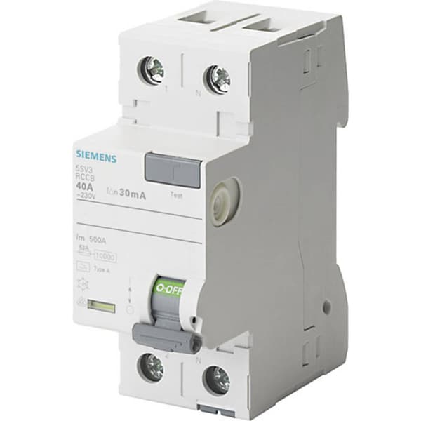 Siemens 5SV33126 Jordfelsbrytare A 2-polig 25 A 0.03 A 230 V