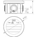 Miniatyrbild 2 av 2: OBO Bettermann 2007029 Kopplingsdosa (Ø x D) 80 mm x 51 mm 1 st