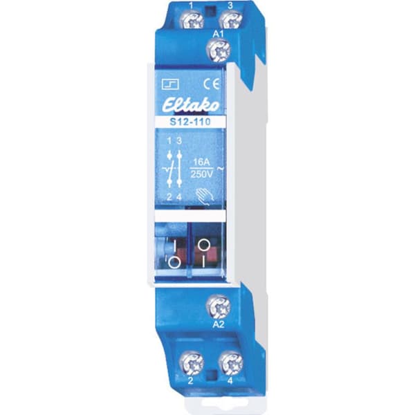 Strömstötsrelä DIN-skena Eltako S12-110-230V 1 NC, 1 NO 230 V 10 A 2300 W 1 st