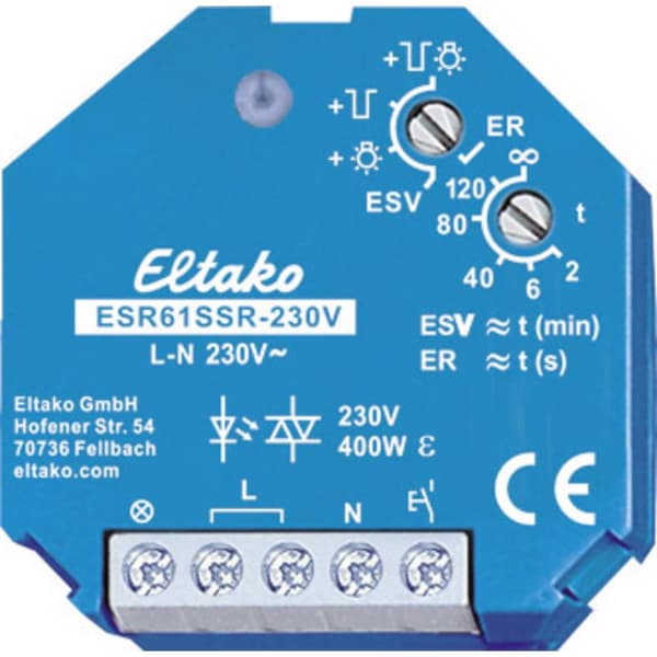 Strömstötsrelä Dold montering Eltako ESR61SSR-230V 1 NO 230 V 2 A 400 W 1 st