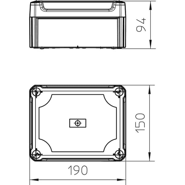 OBO Bettermann 2007734 Kopplingsdosa (L x B) 190 mm x 150 mm 1 st