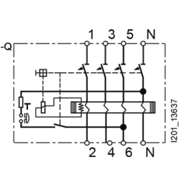 Siemens 5SV33466 Jordfelsbrytare A 4-polig 63 A 0.03 A 400 V
