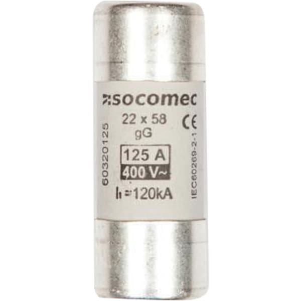 Sikring 125A gG 400V 22x58mm