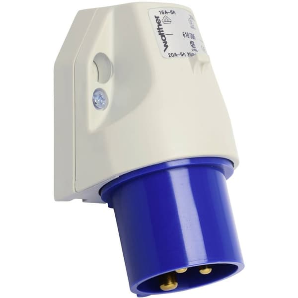 Walther Werke 610306 610306 CEE-vägguttag 16 A 3-polig 230 V 1 st