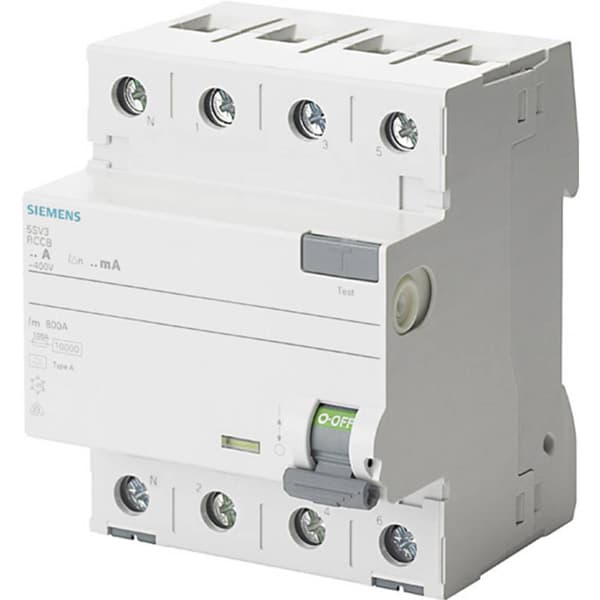 Siemens 5SV33466KL Jordfelsbrytare A 4-polig 63 A 0.03 A 400 V