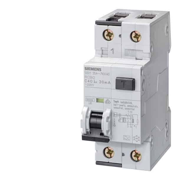 Siemens 5SU11546KK16 Jordfelsbrytare/Säkerhetsbrytare 2-polig 16 A 0.01 A 230 V