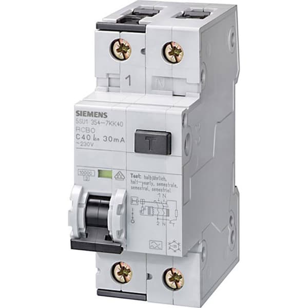 Siemens 5SU11546KK16 Jordfelsbrytare/Säkerhetsbrytare 2-polig 16 A 0.01 A 230 V