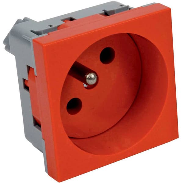 KOPOS QP 45x45_BB Apparatinsats 1x socket (L x B) 45 mm x 45 mm Röd 1 st
