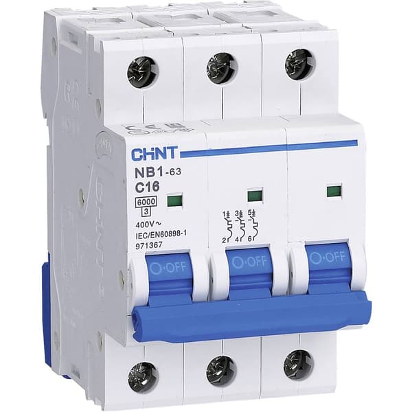 Chint 179700 NB1L Automatsäkring 3-polig 16 A