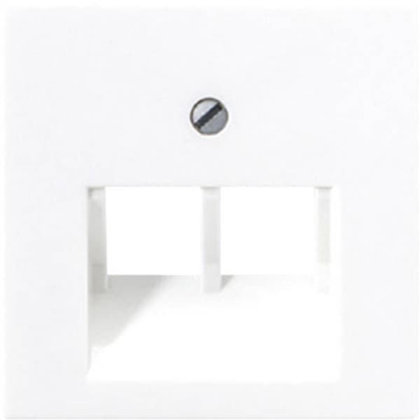 Jung Vippa/centrumplatta Modularuttag A 500, AS 500 Alpinvit A569-2BFPLUAWW 1 st