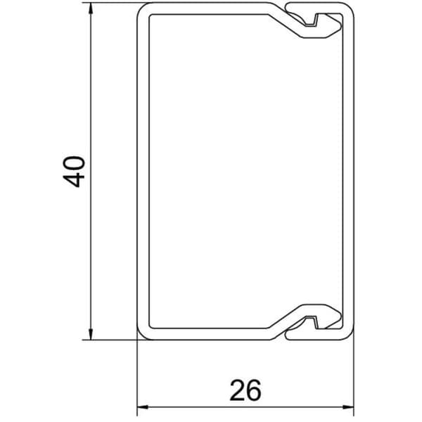 OBO Bettermann 6191061 Kabelkanal (L x B x H) 2000 x 40 x 25 mm 1 st Renvit