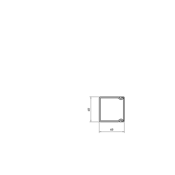 OBO Bettermann 6191126 Kabelkanal (L x B x H) 2000 x 40 x 40 mm 1 st Renvit