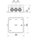 Miniatyrbild 2 av 2: OBO Bettermann 2000180 Kopplingsdosa (B x D) 88.8 mm x 40 mm 1 st