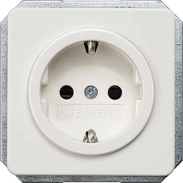 Siemens Inomhus strömställare Kontaktskydd Delta Vit 5UB1405 1 st