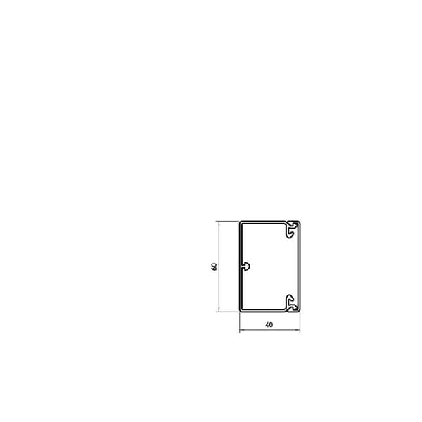 OBO Bettermann 6191134 Kabelkanal (L x B x H) 2000 x 60 x 40 mm 1 st Renvit