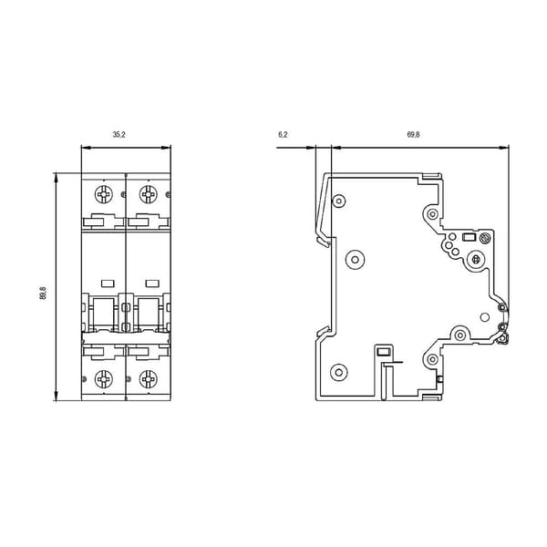 Siemens 5SY52067 5SY5206-7 Automatsäkring 6 A 230 V, 400 V