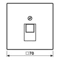 Miniatyrbild 2 av 2: Jung 1x Vippa/centrumplatta Modularuttag Cremevit LS969-1UA 1 st