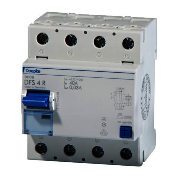 Doepke 09134911 Jordfelsbrytare A 4-polig 40 A 0.03 A 230 V, 400 V