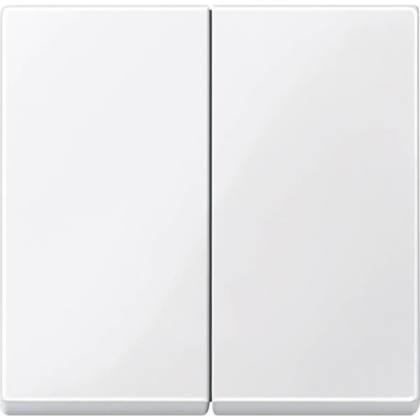 Strömställare kron Vippa/centrumplatta Merten System M, 1-M, M-Smart, M-Plan, M-Creativ 432519 Polarvit skimrande 1 st