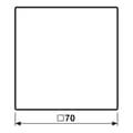 Miniatyrbild 3 av 3: Vippkontaktsymbol klocka Vippa/centrumplatta Jung LS 900, LS design, LS plus LS 990 K WW Alpinvit 1 st