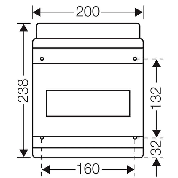 Hensel 61000736 KV 1509 Normkapsling Utanpåliggande Moduler totalt = 9 Antal serier = 1 Innehåll 1 st