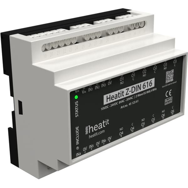 Heatit - Z-Wave - Z-DIN 616 Potensialfritt Relé