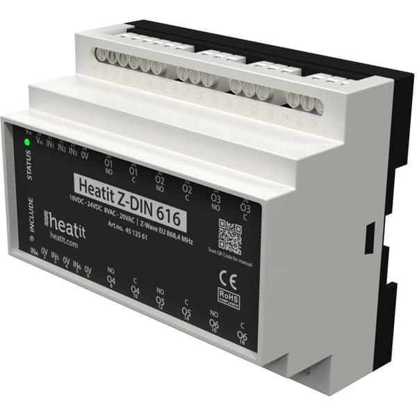 Heatit - Z-Wave - Z-DIN 616 Potensialfritt Relé