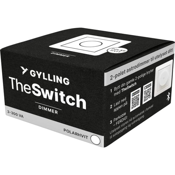 TheSWITCH Dimmer 2-pol Astro Polarhvit