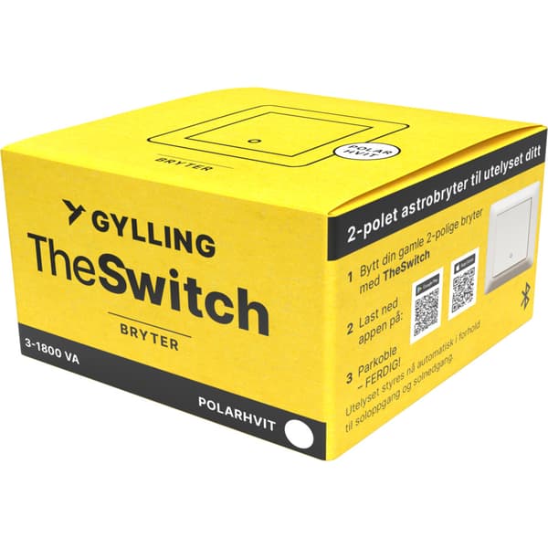TheSWITCH Bryter 2-pol Astro Polarhvit