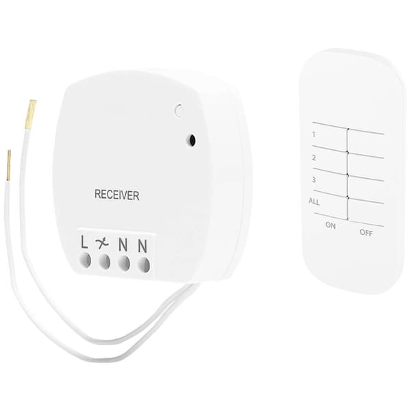 Smartwares SH4-99560 SH4-99560 FSK 433 MHz Trådlös brytare, Fjärrkontroll med dimmerfunktion