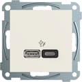 Miniatyrbilde 1 av 2: RS USB PD A+C lader 45W Polarhvit Elko