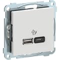 Miniatyrbilde 2 av 2: RS USB PD A+C lader 45W Renhvit Elko