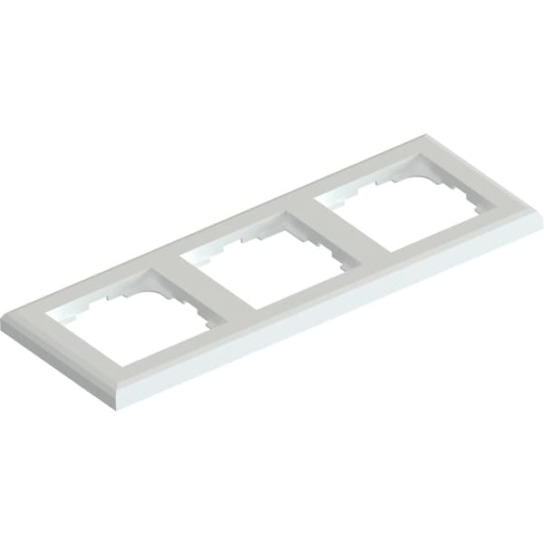 Namron Edge kombinasjonsplate 3-hull polarhvit