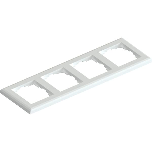 Namron Edge kombinasjonsplate 4-hull polarhvit