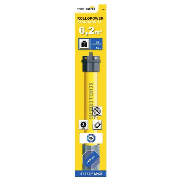 Schellenberg Maxi STANDARD 15Nm 20616 Rörmotor-set 60 mm 25 kg 133 W 15 Nm