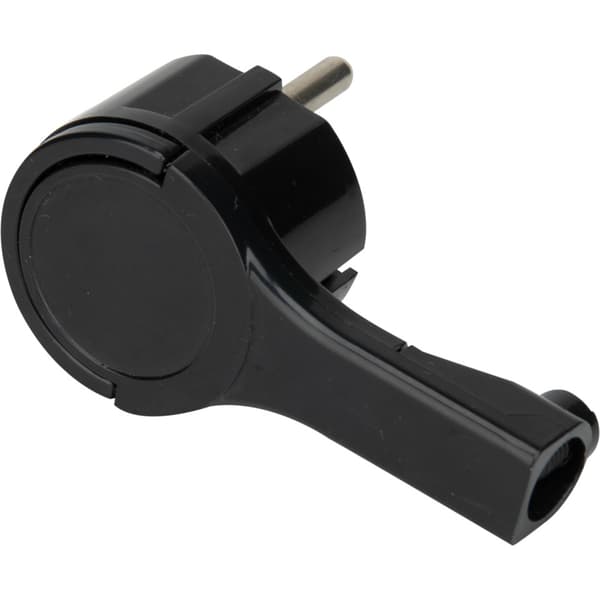 Namron Støpsel flat mini m/jord sort