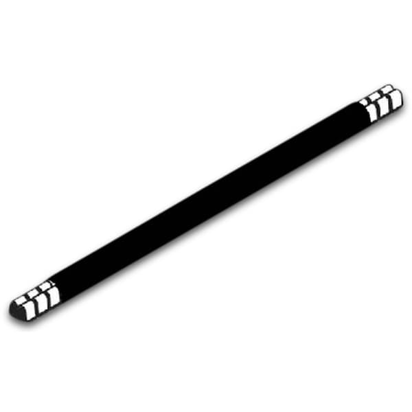Lask enkelisolert 10mm² 40cm sort
