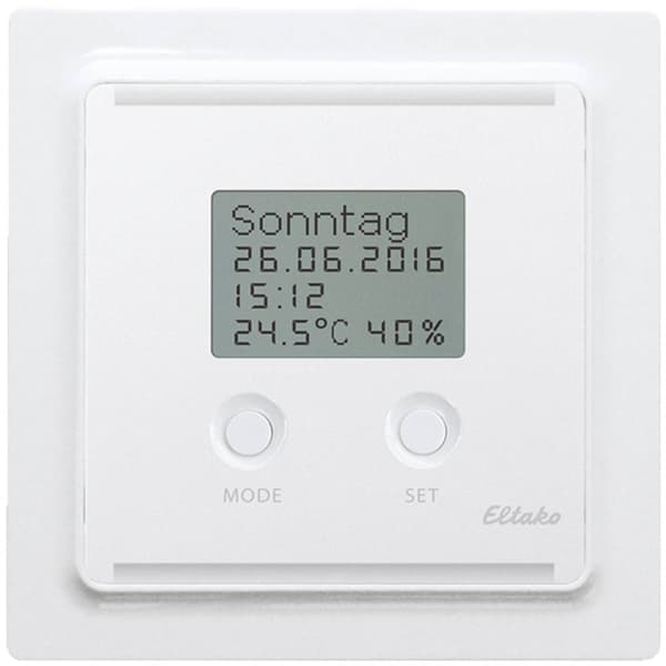 Eltako FUTH55ED/230V-pg Hygrostat Trådlös - Sändare räckvidd max. 30 m