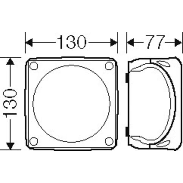 Hensel 62000419 Avgreningsbox med skruvklämmor, Halogenfri (L x B) 130 mm x 130 mm 1 st
