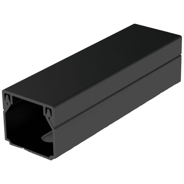 KOPOS LHD 20X20_FD Kabelkanal Elektronikinstallationskanal (L x B x H) 2000 x 20 x 20 mm 2 m Svart