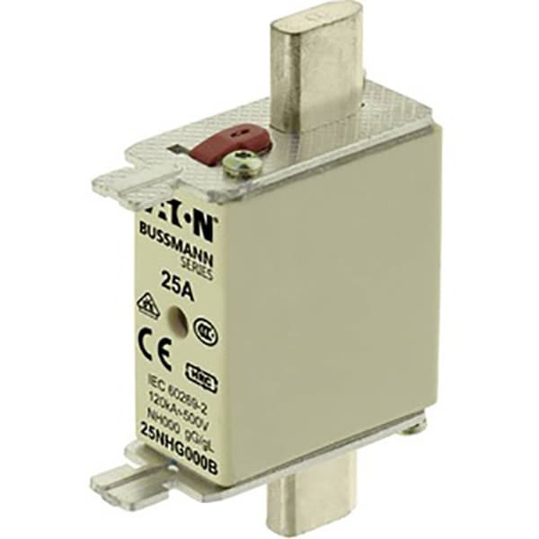 Eaton 25NHG000B NH säkring med mekanisk säkerhetsdisplay Säkringsstorlek = 000 25 A 500 V 3 st