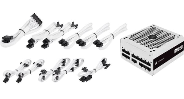 Power Supply Corsair RM850 White, 80+ GOLD 850W, Fully Modular