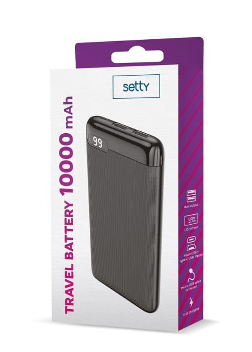 Setty LCD SPBL-10 Power Bank 10000 mAh