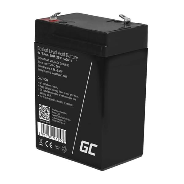 Green Cell AGM11 UPS battery Sealed Lead Acid (VRLA) 6 V 5 Ah