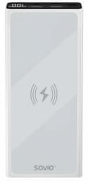 Savio BA-06 10000 mAh White Wireless Hvid