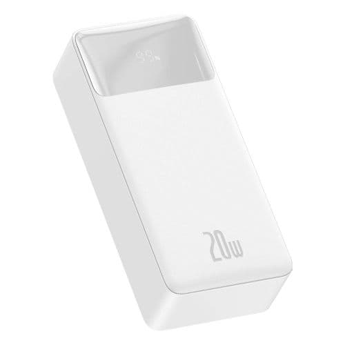Baseus Bipow Powerbank 30000mAh / 20W Hvid