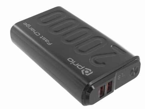 Prio Power Portable Power Bank 22.5W SCP/ 20W PD / QC3.0 / 20000 mAh Sort