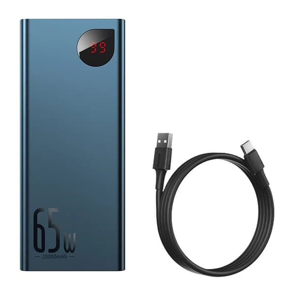 Baseus Adaman Metal Powerbank 20000mAh / PD QC 3.0 / 65W / 2xUSB + USB-C + micro USB