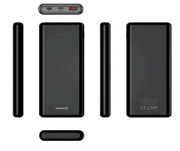 Swissten Line Power Power Bank USB / USB-C / Micro USB / 20W / 10000 mAh